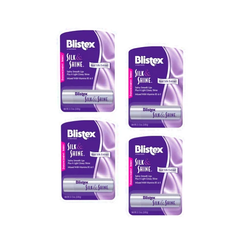 Blistex Silk & Shine Lip Moisturizer 0.13 oz Pack of 4