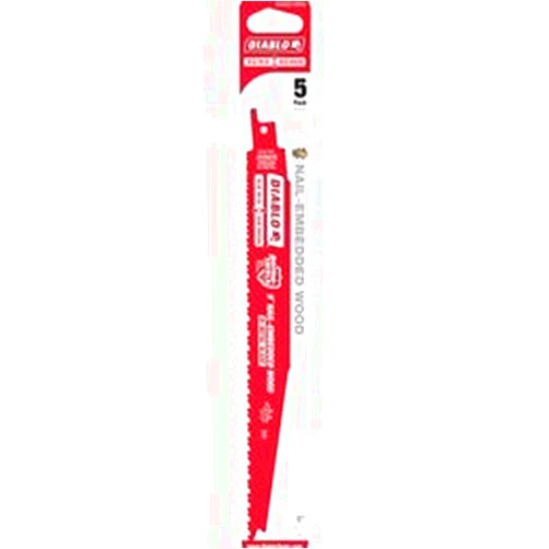 Freud Diablo Reciprocating Saw Blades Freud Diablo 9 Steel Demon Bi-Metal Recip Blade for Metal Demolition (1/8 to 1/2) (25 pk) DS0908BFD25