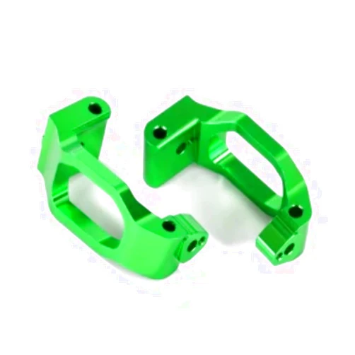 Traxxas 8932G Caster Blocks 6061-T6 Aluminum (Green-Anodized), Left & Right