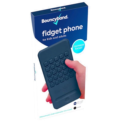 Bouncy Bands Bouncyband Fidget Phone – Realistic Smart Phone and Sensory Device, ADHD Toys for Increasing Focus, Relieving Anxiety and More
