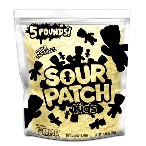 SOUR PATCH KIDS White Pineapple Soft & Chewy Candy, 5 lb