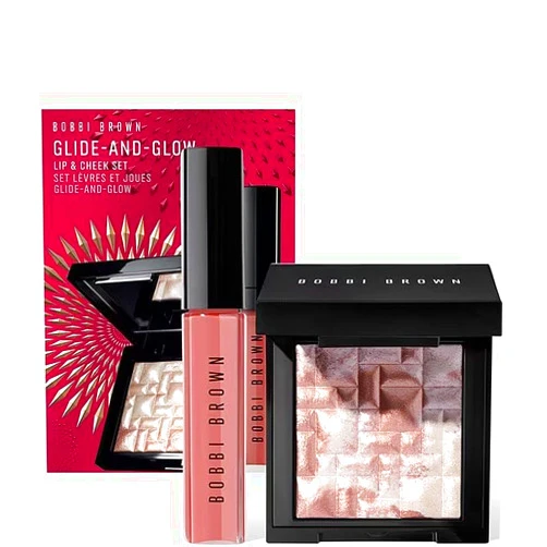 Bobbi Brown Glide-and-Glow Lip Gloss + Highlighter Set