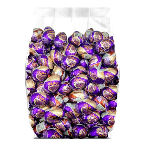 Yummy Chew Cadbury Chocolate Creme Egg - 24 individually Wrapped Cadbury Milk Chocolate Eggs - Bulk Cadbury Chocolate Eggs Candy - 1.2 oz Cadbury Eggs Chocolate Filled - 24 Pack
