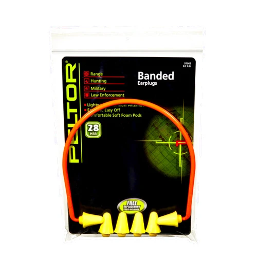 3M Peltor Sport Banded Style Hearing Protector, 3 Pair, Noise Reduction Rating (NRR) 28 dB, Lightweight Ear Muffs Alternative, Soft & Comfortable Plugs, Ideal For Range, Shooting & Hunting (97065)