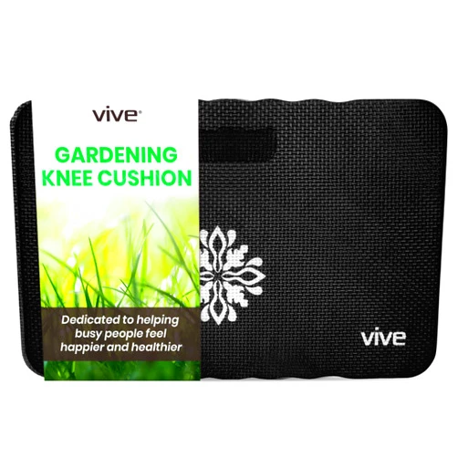 Vive Extra Thick Kneeling Pad for Gardening - Firm Waterproof Knee Mat for Work, Cleaning, Bathing Baby, or Hard Wood Floors - Foam Kneeler for Yoga, Exercise - Great Garden Supplies & Accessories
