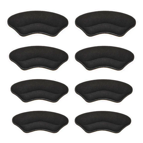 Sargarita Heel Pads for Shoes That are Too Big,Heel Cushion Inserts for Women for Loose Shoes,Heel Grips for Womens Shoes Heel Protectors,Shoe Filler to Make Shoes Fit Tighter. (Black,4 Pairs)