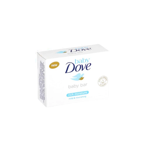 Dove Baby Rich Moisture Baby Bar, Mild and Nourishing, Travel Friendly - 2.65 Oz / 75g x 6 Pack