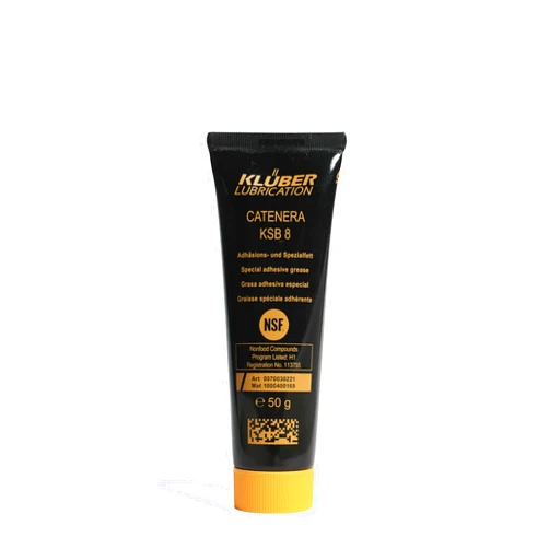 Kluber Lubrication CATENERA KSB 8 Adhesive Dampening Grease for Low-Speed Bearings-Small Gears-Threaded Spindles-Eye Pieces 50g Tube