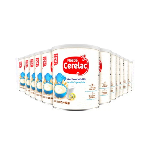 Gerber Nestle Cerelac, Wheat Cereal with Milk, 14.1 oz (Pack of 12)