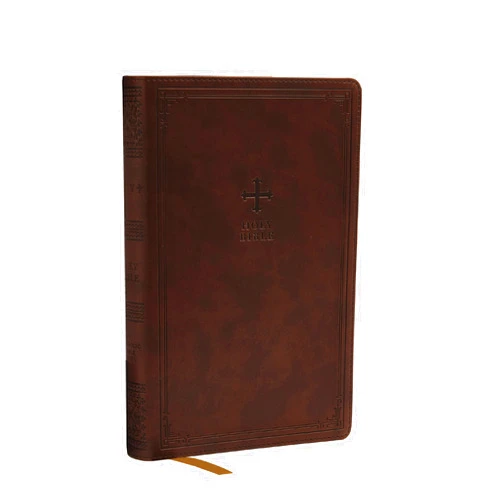 Catholic Bible Press NRSV Catholic Edition Gift Bible, Brown Leathersoft (Comfort Print, Holy Bible, Complete Catholic Bible, NRSV CE): Holy Bible