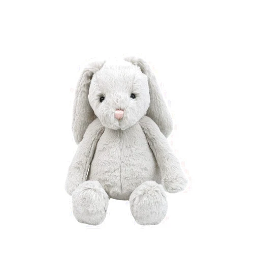 MON AMI Grayson The Bunny Stuffed Animal – 11” Grey, Soft & Cuddly, Huggable Rabbit Plush Toy, Nursery Décor, Easter Gift for Kids of All Ages