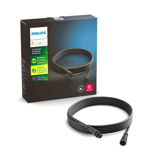 Philips Hue Outdoor 16-Foot Cable Extension - Extend Your Hue Outdoor Low Voltage Lights - 1 Pack - Requires Hue Bridge - Weatherproof