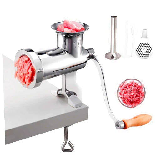 VEVOR Manual Stainless Steel Meat Grinder, 1.8