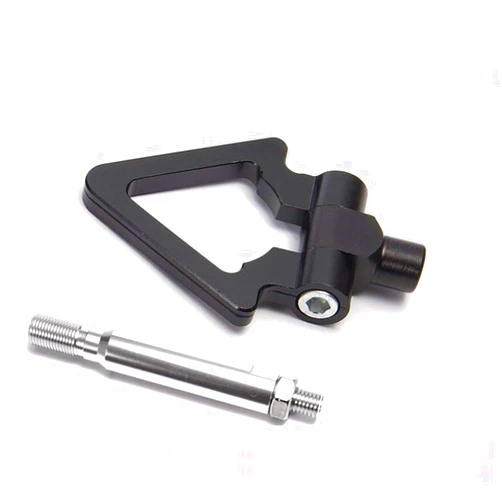EPMAN Car Sport Japan Model Car Auto Trailer Tow Hook Ring Eye Towing Front Rear Aluminum for Subaru Forester for Impreza (Black 1)
