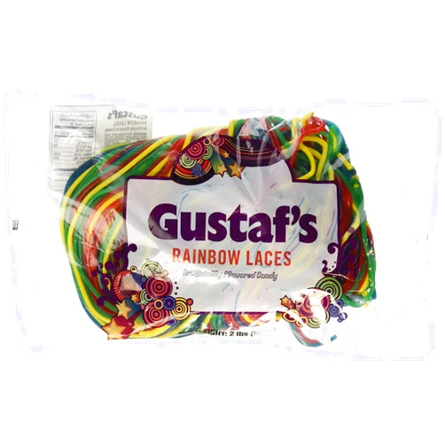 Accpo Gustaf's Rainbow Licorice Lace - 2 Lb. Bag
