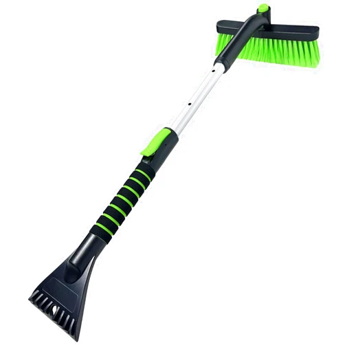 SEAAES Ice Scraper with Snow Brush for Car Windshield, Upgraded Extendable Snow Brush with Foam Grip for Truck SUV Vehicle Windows