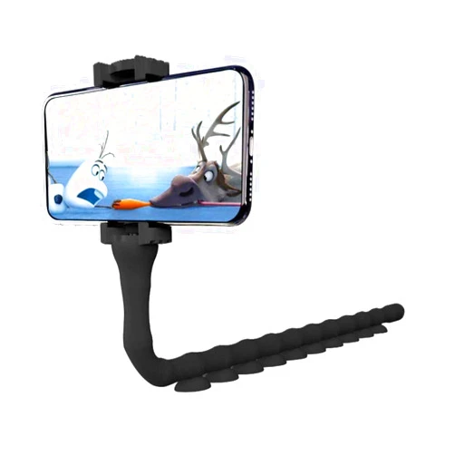 WeTest Cute Worm Cell Phone Holder, 360 Degree Rotating Bendable Flexible Phone Mount with Suction Cup Creative Phone Bracket for iPhone, Samsung, LG, Nexus, Nokia and More