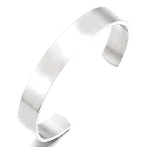 COOLSTEELANDBEYOND Stainless Steel Adjustable Cuff Bangle Bracelet for Men Women Minimalist