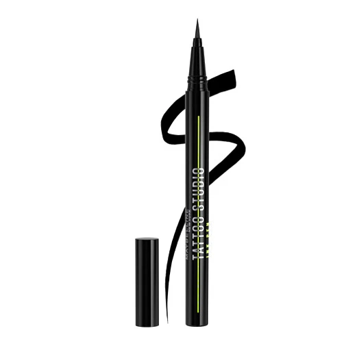 Maybelline Tattoo Studio Ink Pen Liquid Eyeliner, Up to 24 Hours of Wear, Waterproof & Smudge-Resistant Make Up, Matte Black, 1 Count
