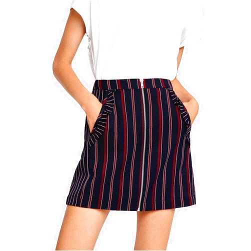 BCBGeneration Women's Ruffle Pocket Skirt