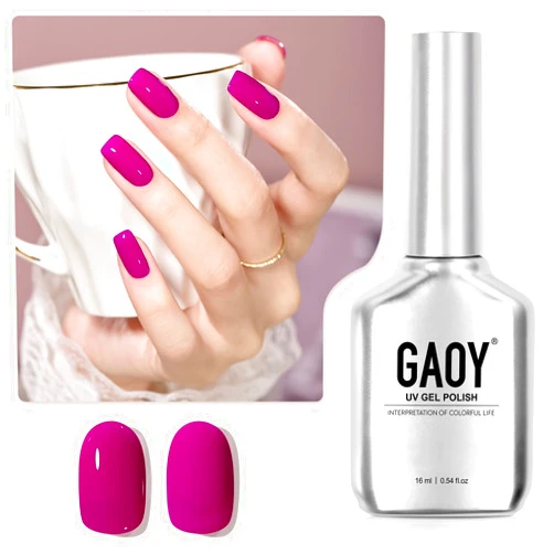 GAOY Plum Purple Gel Nail Polish, 16ml Soak Off UV Light Cure Gel Polish for Nail Art DIY Manicure at Home, Color 1607
