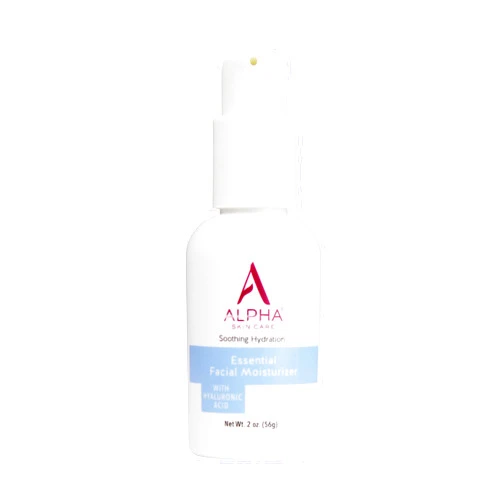 Alpha Skin Care Essential Facial Moisturizer with Hyaluronic Acid | Deep Soothing Hydration | Reduces the Appearance of Lines & Wrinkles | Anti-Aging for Normal to Dry Skin | 2 Oz
