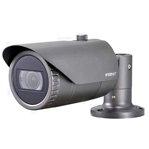 Hanwha Techwin QNO-8080R 5MP IR WDR PoE Outdoor Network Bullet Camera with 3.2~10mm(3.1x) Motorized varifocal Lens, RJ45 Connection