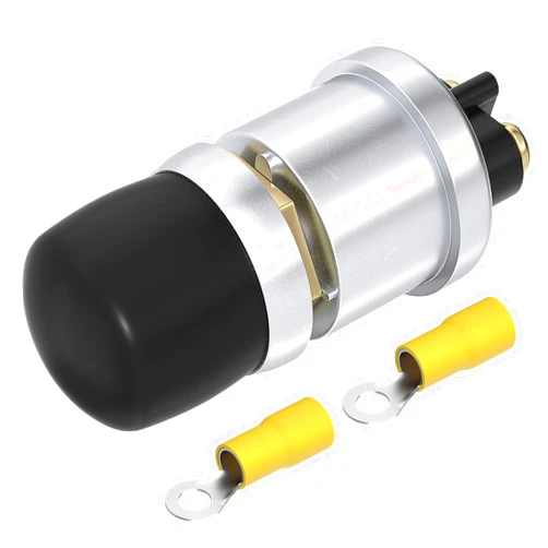 DaierTek Push Button Starter Switch 12V / 24V Waterproof Push Start Button 50A Heavy Duty Momentary Weatherproof for Horn Engine Car Truck Tractor Boat