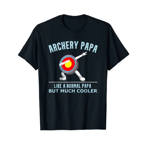 Fashion Tribe Apparel Mens Archery Papa Funny Men's Gift Idea For Archers Compound Bow T-Shirt