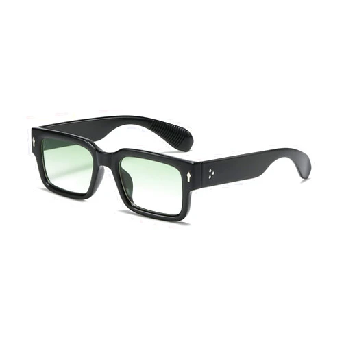 EYLRIM Square Frame Sunglasses for Women Men Trendy Chunky Rectangle Sun Glasses Black Shades UV400 Protection