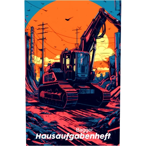 Isabell Empunkt Bagger Hausaufgabenheft: Einfaches und übersichtliches Hausaufgabenheft für kleine Baggerfahrer (German Edition)