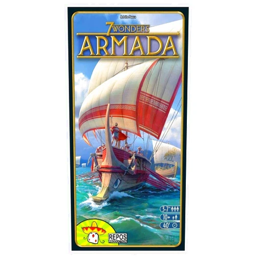 Repos Production 7 Wonders Armada Expansion - Naval Warfare and Enhanced Player Interaction, Strategy Game for Kids & Adults, Ages 10+, 3-7 Players, 40 Minute Playtime, Made by Repos Production