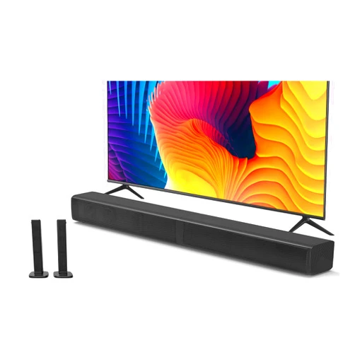 Puxinat 2 in 1 Separable Sound Bars for TV, 2.2 Channel 32Inch Bluetooth 5.0 TV Speaker for Surround Sound System, Built-in Dual Subwoofer, Bass Adjustable, Remote Control Included (2.2CH Sound Bar)