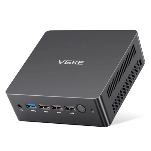 VGKE Mini PC Windows 11 Pro, 8GB RAM 256GB M.2 SSD Mini Desktop PC, Intel 12th Gen Alder Lake-N95(Up to 3.4GHz), Dual HDMI Support 4K/TPYE-C/USB3.2/WiFi 5/ BT4.2/Gigabit Port for Business Home Office