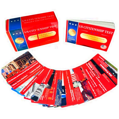 US Citizen Prep US Citizenship Test Flashcards & Naturalization Test Study Guide Combo Set 2023-2024: 100 USCIS Civics Questions, Large 5 x 3 Inch Cards Plus Companion Civics Guide, QR Code Updates, Bonus Resources