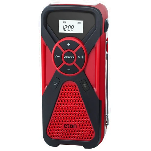Eton - American Red Cross FR1 Emergency Weather Radio With Smartphone Charger, Backlit Digital Display, Flashlight, 2000mAh Rechargeable Battery, NOAA Weather Alerts, Commitment To Preparedness