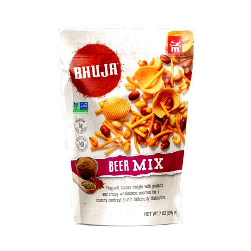 Majans Ablaze with Taste and Goodness Bhuja Majans Bhuja Gluten Free Snack Mix, Non-GMO | No Preservatives | Vegetarian Friendly | No Artificial Colors or Flavors, Beer Mix, 7 Ounce
