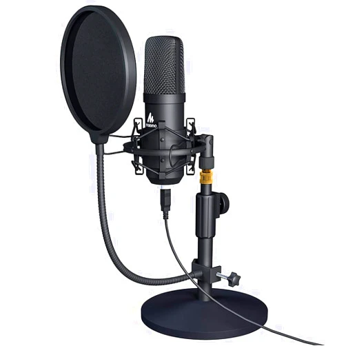MAONO USB Microphone Kit 192KHZ/24BIT AU-A04T PC Condenser Podcast Streaming Cardioid Mic Plug & Play for Computer, YouTube, Gaming Recording