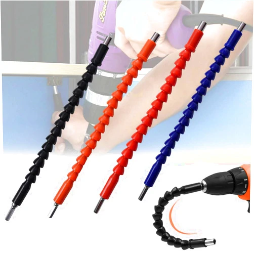 ANTAND Superbit, ANTAND Flexible Drill Bit Extension, Super Bit Screwdriver Flexible Shaft Super Bit Bendable Drill Extension Tool and Twists 360 Degrees, Crescent Moon Drill Extension 4PCS