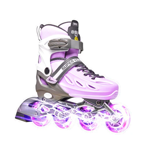 SUPER YOUNGSTER Adjustable Inline Skates for Boys Girls Ages 4-12 with Light Up Wheels, Roller Skates Blades for Youth Kids Indoor & Outdoor Beginners