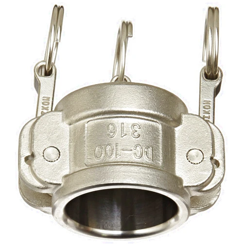 Dixon G100-DC-SS Investment Cast Stainless Steel 316 Global Type DC Cam and Groove Hose Fitting, Dust Cap, 1