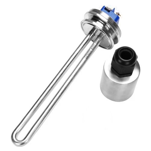 DERNORD 1.5 Inch (OD50.5mm) Tri-clamp Heating Element 120V 1500W Electric Water Heater High Watt Density