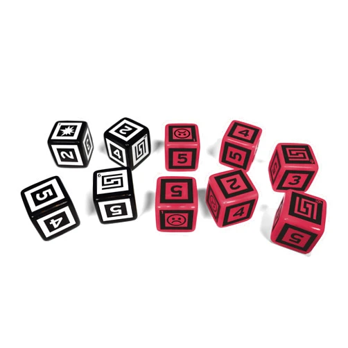 Free League Dice Set for The Electric State Tabletop Roleplaying Game, 10 Six-Sided Dice RPG Fantasy Adventure