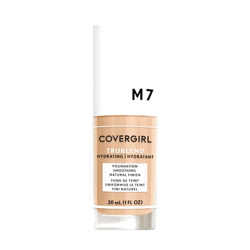COVERGIRL truBlend Liquid Foundation Makeup Soft Honey M7, 1 oz (packaging may vary)