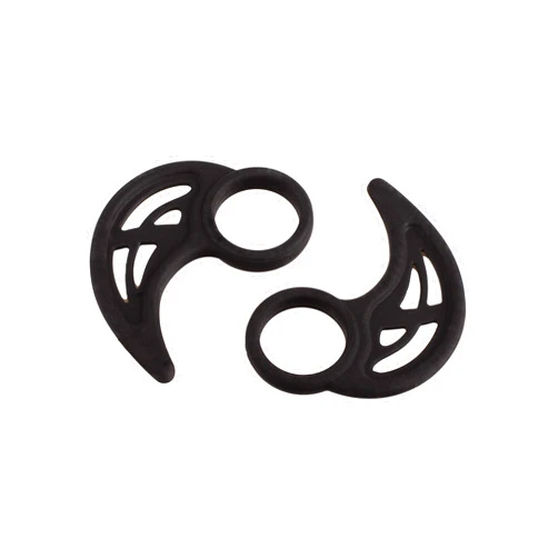 Xcessor 4 Pairs (8 Pieces) Universal Silicone Earhooks. Earphone Accessory for Sports. Compatible with The Most Popular in-Ear Headphones. Black