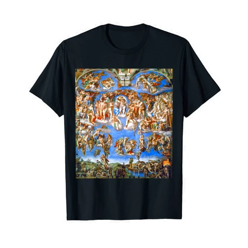 Altar of the Renaissance masterpiece Sistine Michelangelo Last Judgment Fresco 1536-1541 T-Shirt