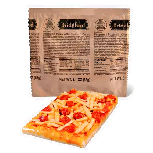 Z-Ration (Zombie MRE) Bridgford Sandwiches & Wraps - 6 pack - Z-Ration (Zombie MRE) MRE Survival Food Storage Ready To Eat Meals (Pepperoni Pizza Slice - 6pk)