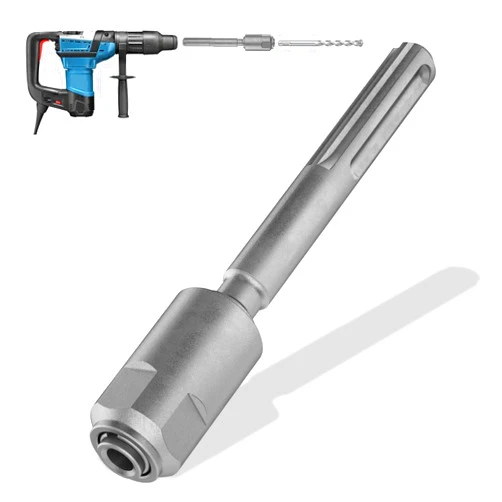 Dolenor SDS Max to SDS Plus Adapter,40 Chrome Steel Hammer Drill Adaptor,SDS Adapter Bit for Rotary Hammers Connection,Drill Converter Shank Quick Tool,Silver