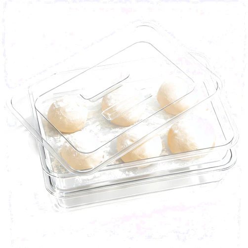 TreaHome 2 Pack Acrylic Proofing Box, Observable Pizza Dough Proofing Box, Pizza Dough Proofing Container whit Lid