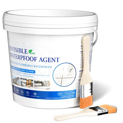 Xmntdo Transparent Waterproof Coating, 175 Oz (5 KG) Invisible Waterproof Agent Transparent Repairing Leak Waterproof Adhesive, Waterproof Sealant, Indoor & Outdoor Waterproof Coating